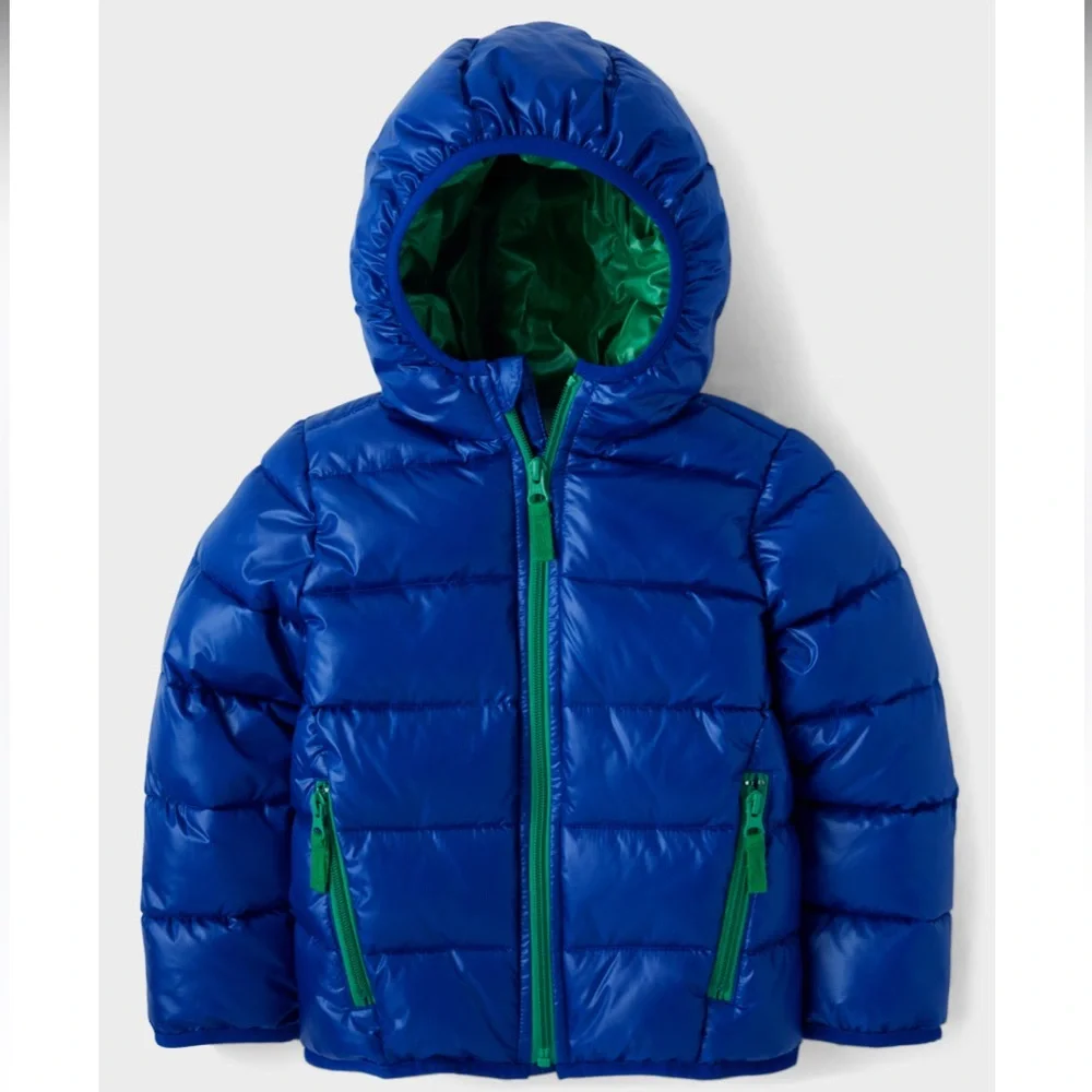 Gymboree Blue Quilted‎ Puffer Jacket Size 8